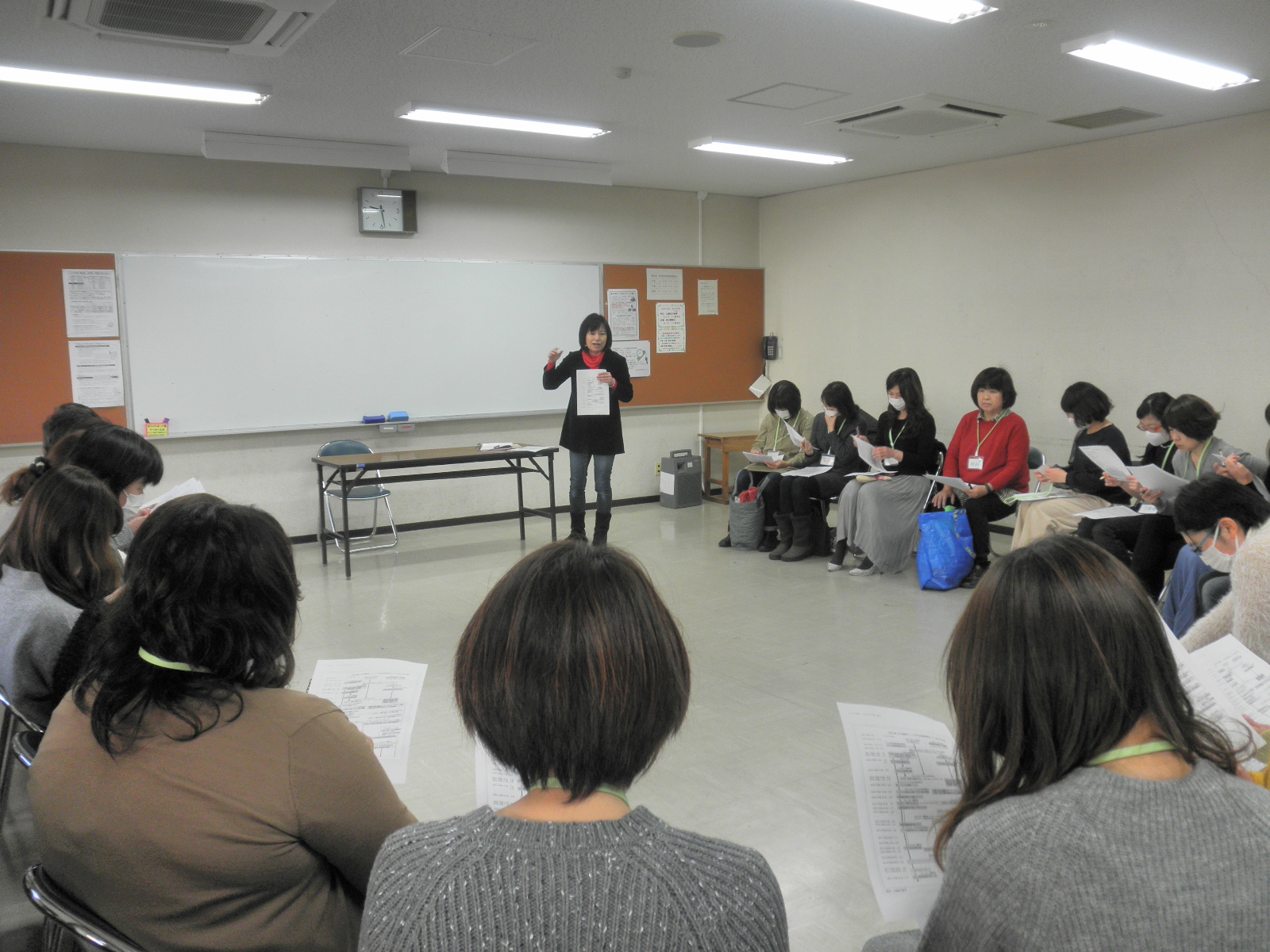 1月26日（土）名古屋市東生涯学習センターにてこども財団専門研修およびわらべうた研修を開催致しました。